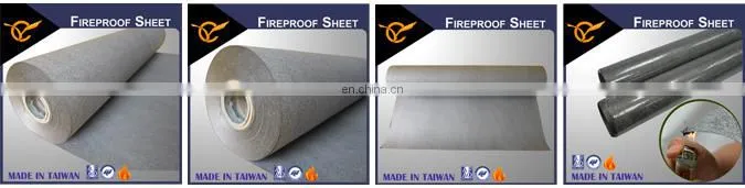 High Efficiency Fireproof Material No Asbestos Fireproof Paper