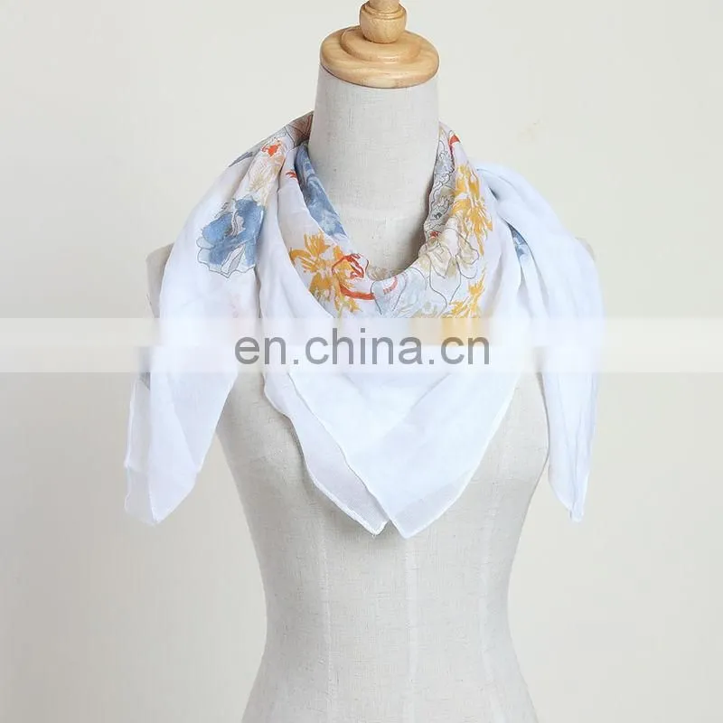 viscose scarf rayon scarf square scarf