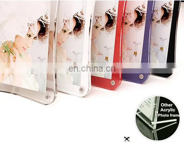 Guangzhou factory supply love wedding acrylic picture frame
