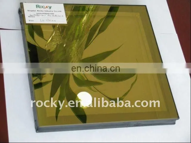 golden reflective glass price is good all kinds of bronze dark blue golden reflective glass
