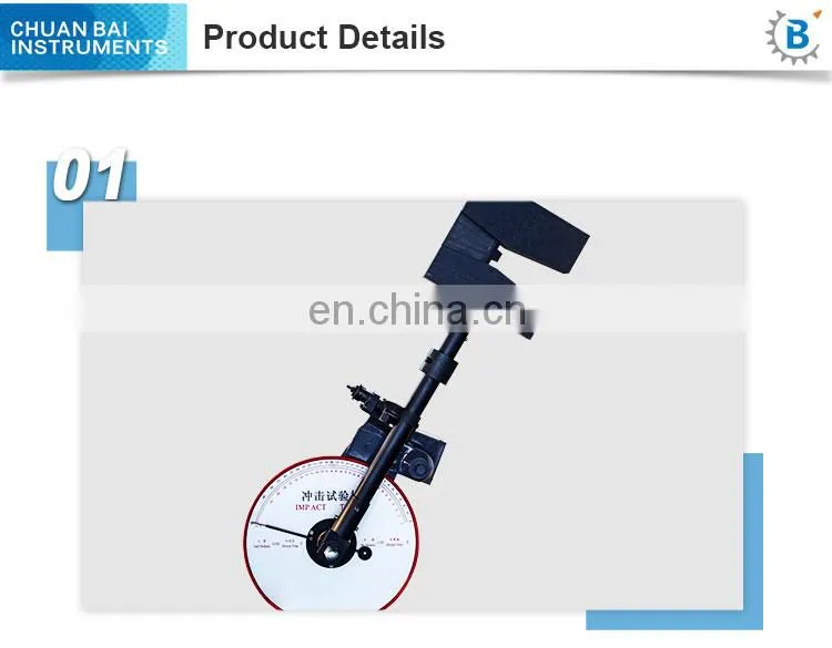 Semi-automatic impact testing machine / pendulum impact testing machine / 300 energy