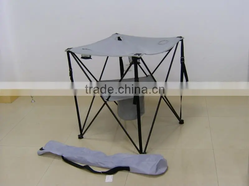 camping folding table with two cup holder