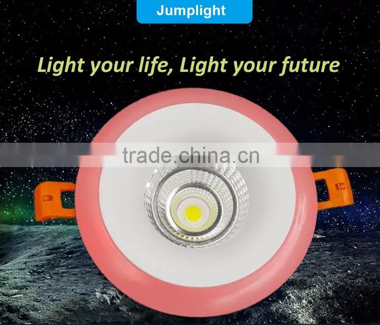 2016 hot COB round panel light led dimmable downlight for housing
