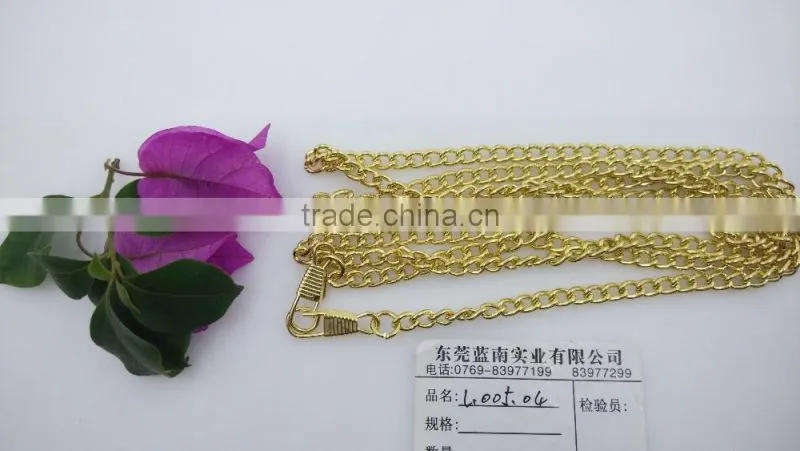 High quanlity Decorative iron light gold handbag chain