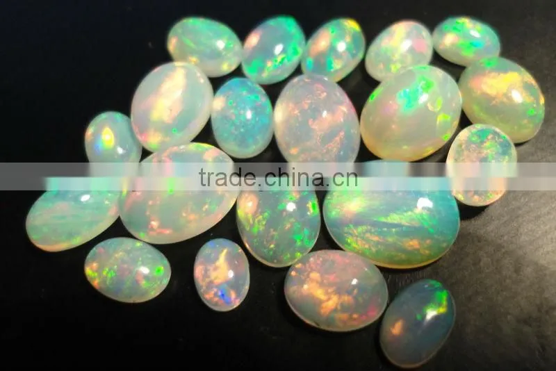 Fire welo opal Ethiopian cabochon calibrated natrual semi precious stones gems strands