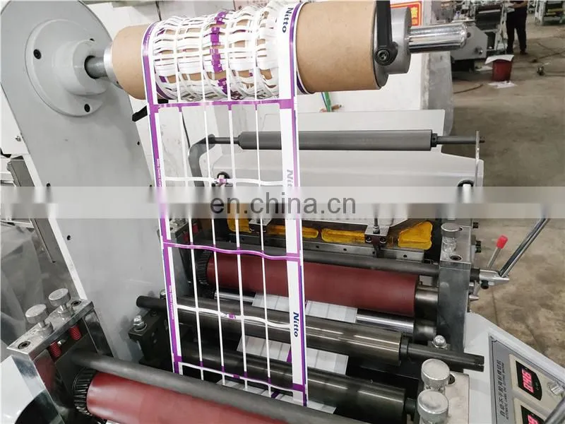 UTM420Z Automatic Adhesive Label Film Flatbed Die Cutting Machine, Flat bed roll clear sticker tape punching press cutter