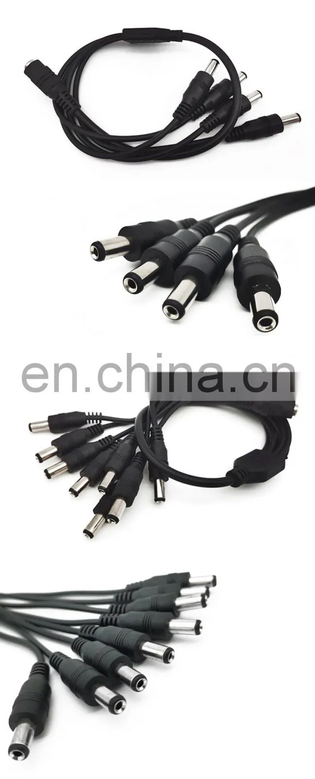 12v Coaxial Dc Power Cable 1-4 Plug Female To Male Power Supply Connector Dc Cable 4 Way Dc Splitter Cable