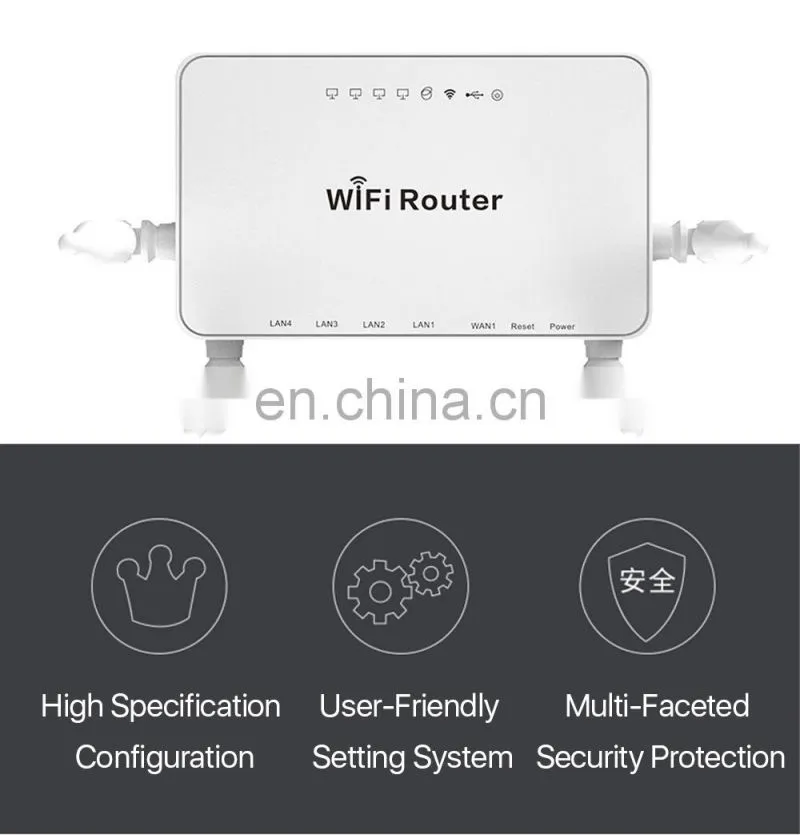 ALLINGE LG3230 300Mbps Wireless Router WE1626 with 4 External Antenna WE1626 Home Use Router Work With E3372h-153 USB Dongle