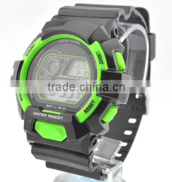 digital climb alarm clock function sports watch plastic strap