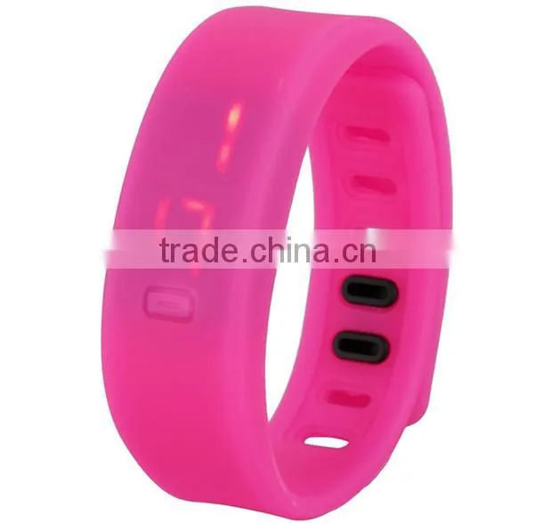 2015 cheap promotional silicone sports led bracelet relojes for men