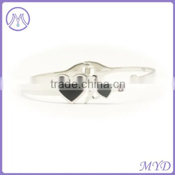 Fashion Design Angel Stainless Steel Bangle Bracelet Mothers Day Jewelry