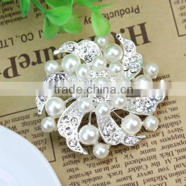 New design Rhinestone Crystal Faux Pear Brooch Pin Jewelry Gift