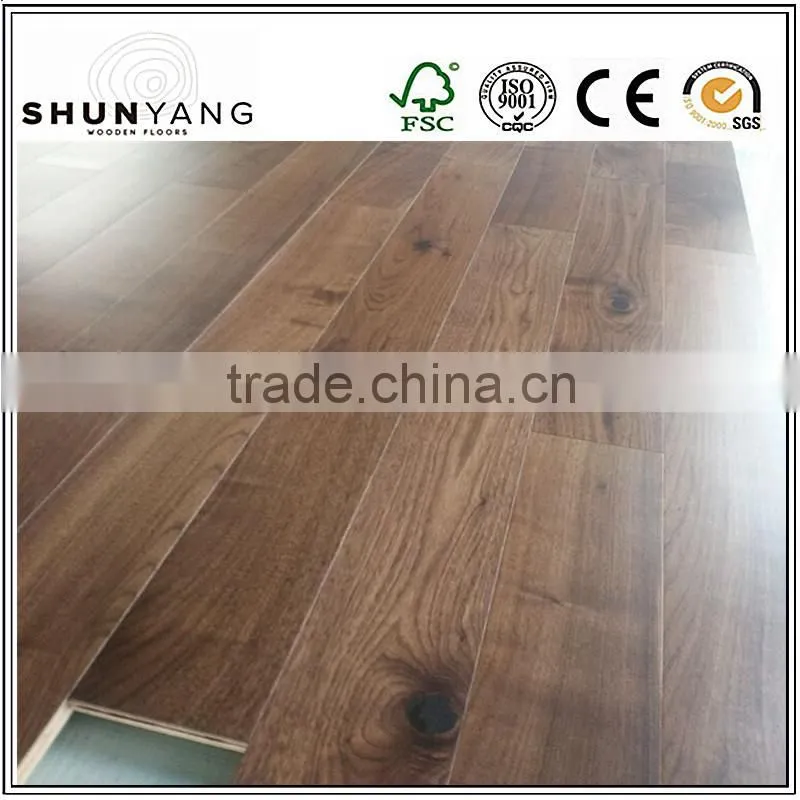 Indoor Usage 189mm American Walnut Multi layer Engineered Wood Floor