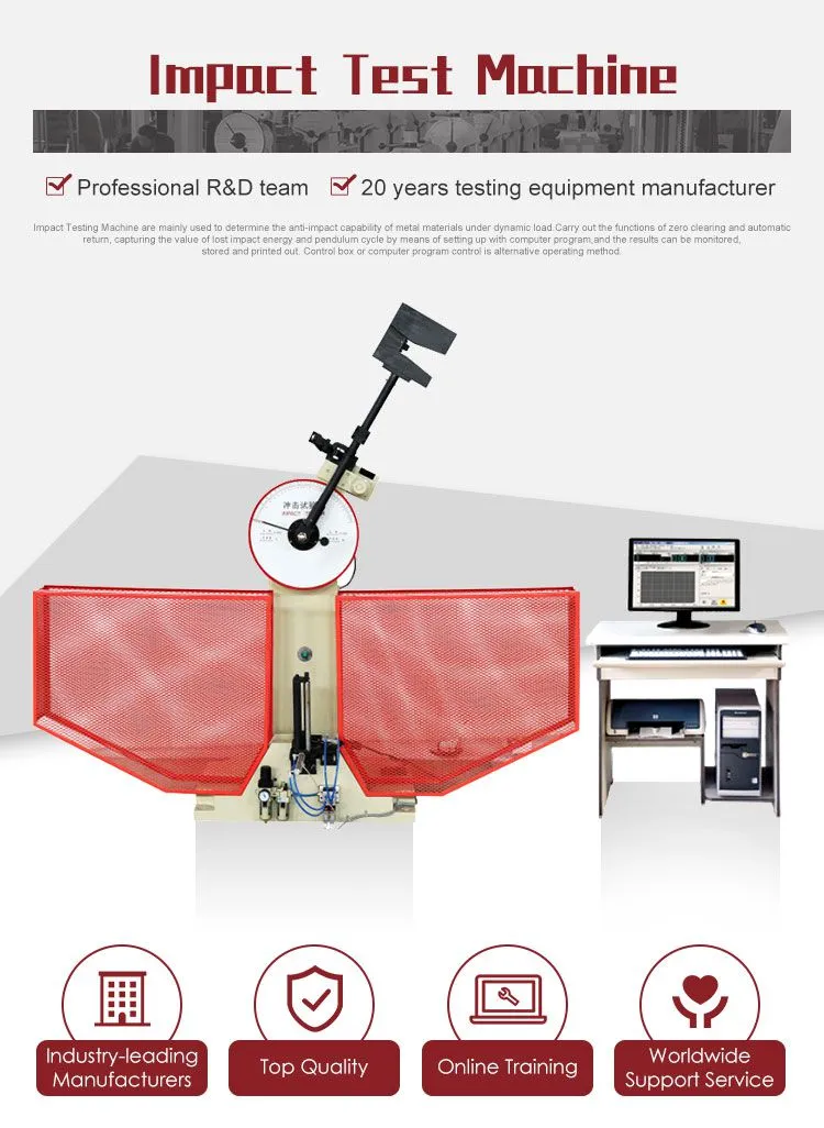 HST 300J/500J/800J Digital Pendule Charpy Impact Test Machine for Metal Charpy V Notch Pendule Charpy Impact