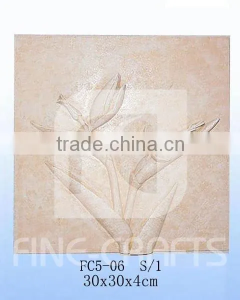 Resin bird of paradise wall art plaque
