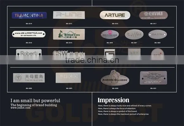 2015 newest metal nameplates,metal labels, Souvenir tagsfor furniture,hangbag