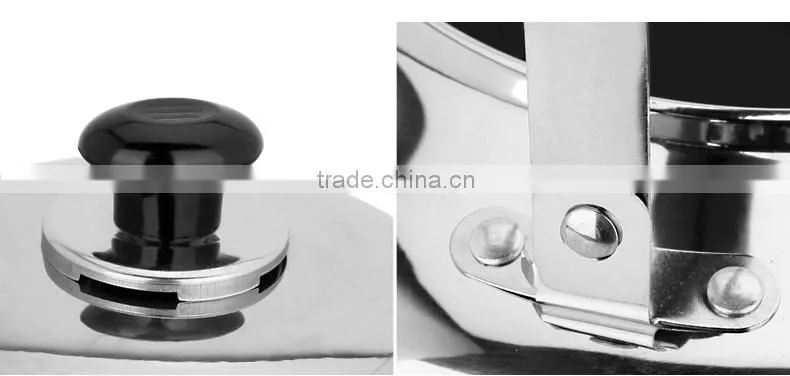 Kitchen ware stainless steel silver whistle kettle 4L