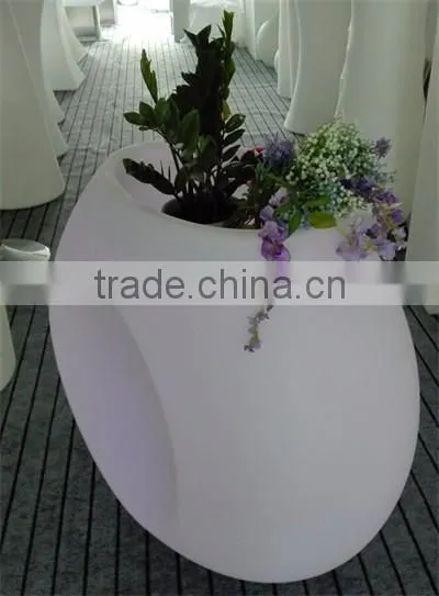 New PE plastic Flowerpot with LED lights & lighting YXF-11090