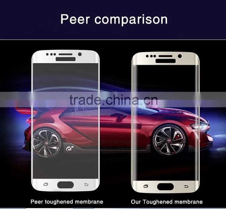 Newest Products For Samsung Galaxy S6 Edge 3D Curved Full Cover Tempered Glass Screen Protector film