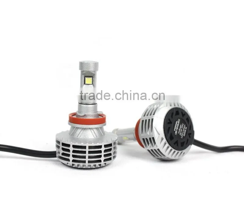 Lanseko 2015 newest G6 fanless all in one 5 color DIY freely h8 auto led headlight bulbs 12v 35w