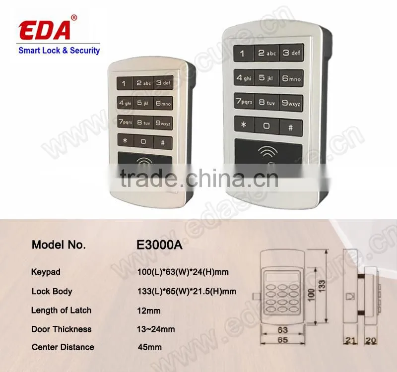 Electronic Cabinet Lock Password Cabinet Lock Swipe Card Cabinet Lock