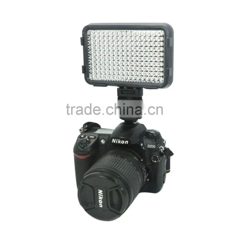 SHOOT XT-160 5000-5800K LED Video Light Camcorder Lighting Lamp Camera CN-160 standard ISO 518-2006 hot shoe