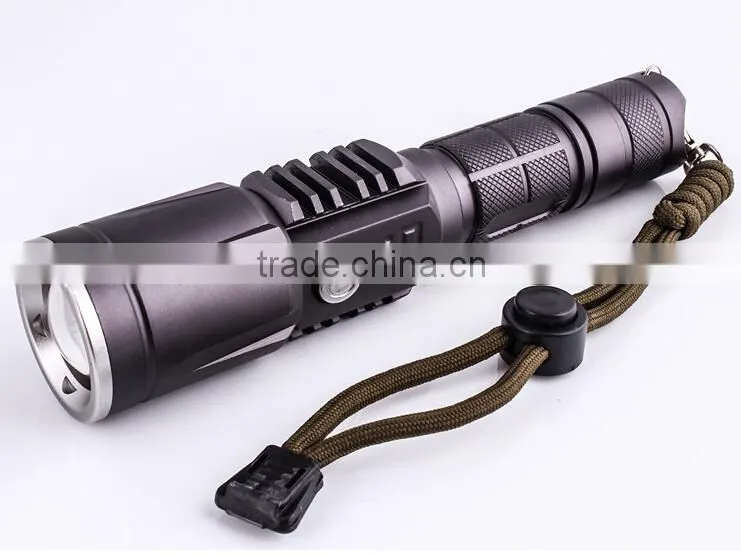 18650 good quality multifunction USB outdoor lighting Defensive Flashlight T6 Zoom Focus LED flashlight rechargeable