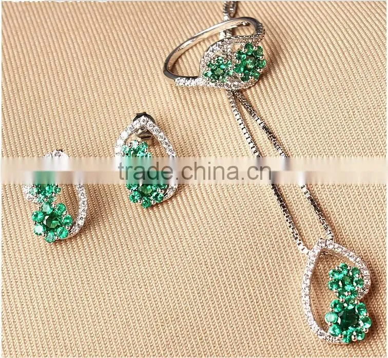 Alibaba new product cubic zirconia jewelry necklace set,unique jewelry set