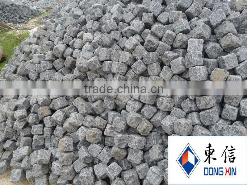 Tumbled Granite Cube Stone Paving
