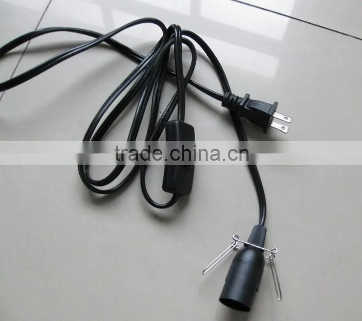 USA salt lamp power cord with inline switch