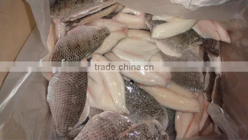 Frozen Tilapia fillet fish skinless, boneless, PBO, chemical free