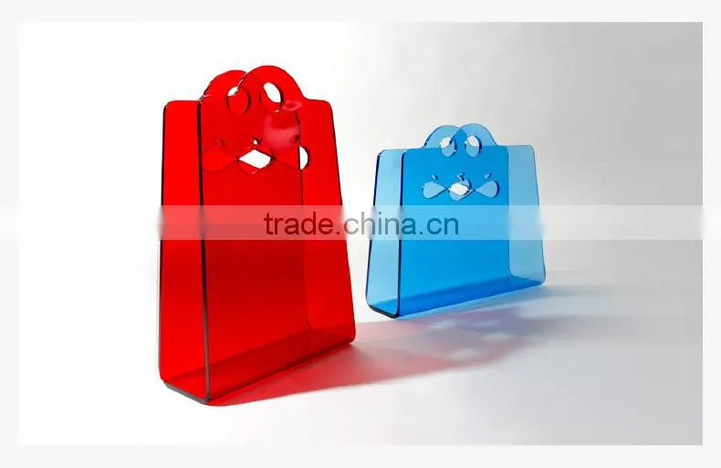 customized acrylic Creative fashion magazine storage rack/PMMA Modern minimalist favorites/plastic magazine storage rack