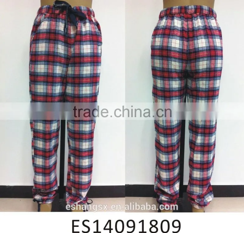 Ladies cotton checkered pyjama harem pants