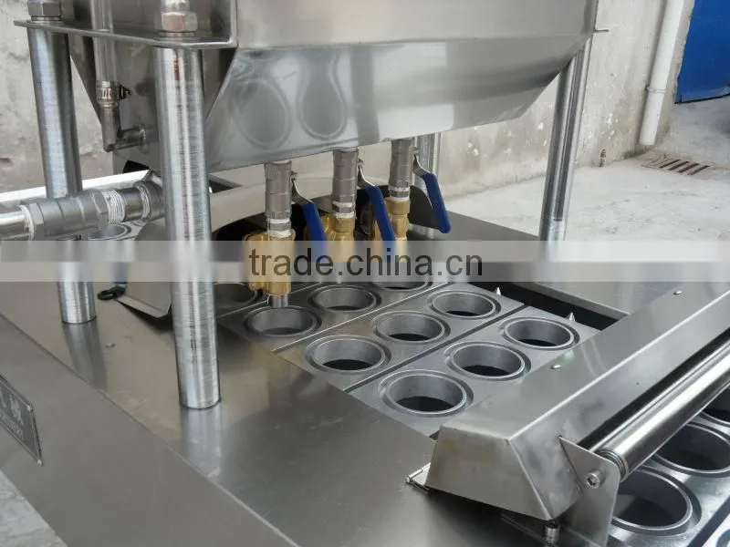 plastic cup filling and sealing machine
