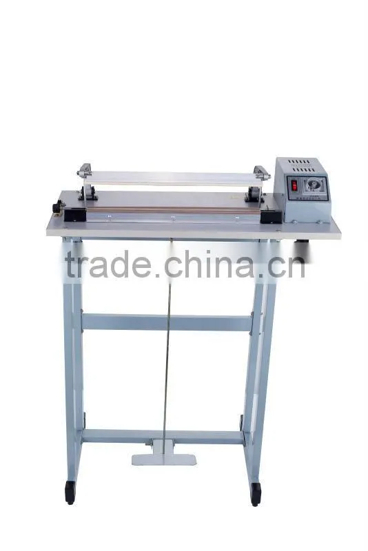 2015 new heat selling professional plastic simple foot hot isostaic press sealing machine with cutter