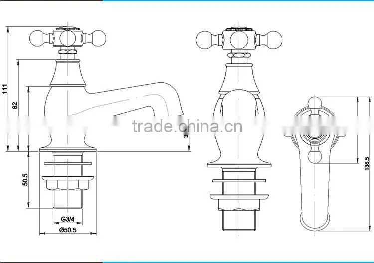 Chrome Brass Single Lever Waterfall Basin Water Tap