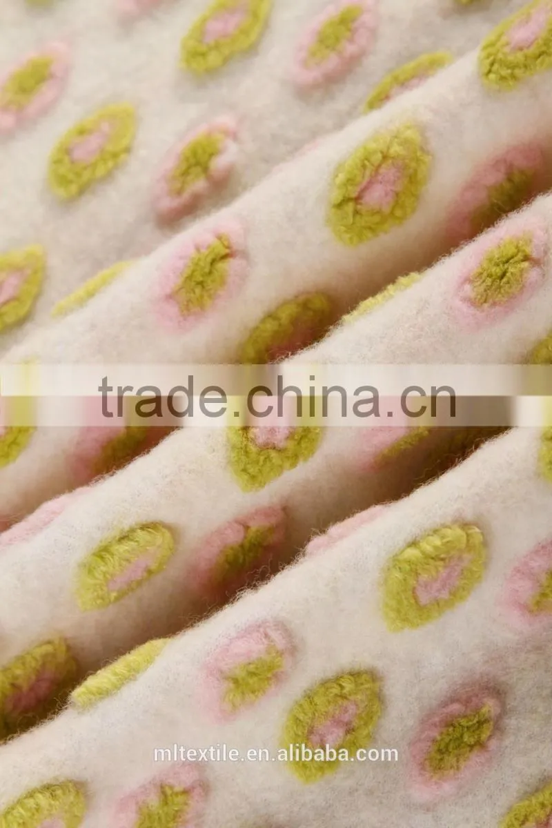 50%Wool/15%acrylic fabric/35%Polyester jacquard Wool fabric