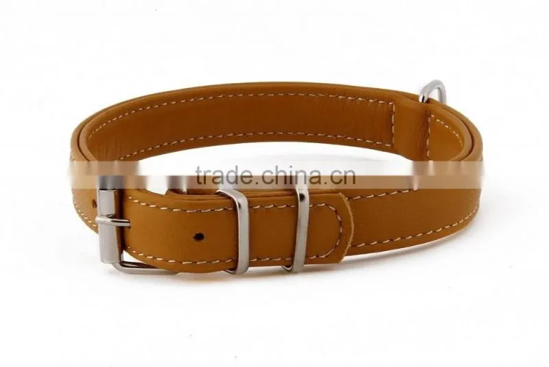 bulk dog collar belt factory supply leather dog leash made in china 2015