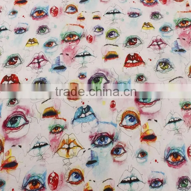 New product of digital printed woven textile canvas 100% cotton fabric printing