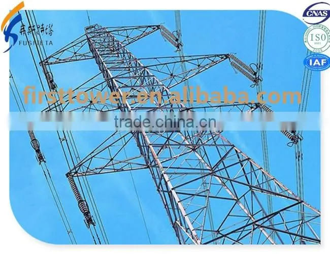 Professional manufacturer 400 kv transmission tower