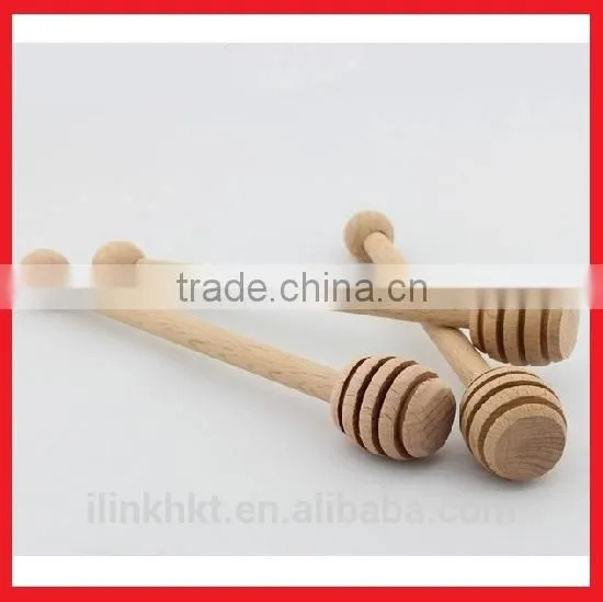 Wooden Honey Dipper with Logo