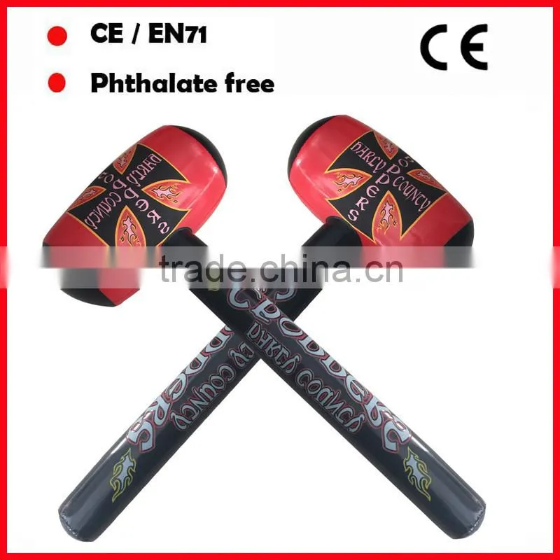 lovely cartoon bear printing inflatable hammer toys for kids