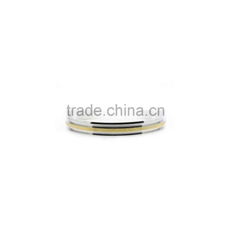 fancy new design diamond dust round Stainless steel bangle