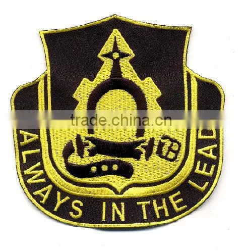 Custom good quality garment use embroidery shoulder board knot badge for uniform