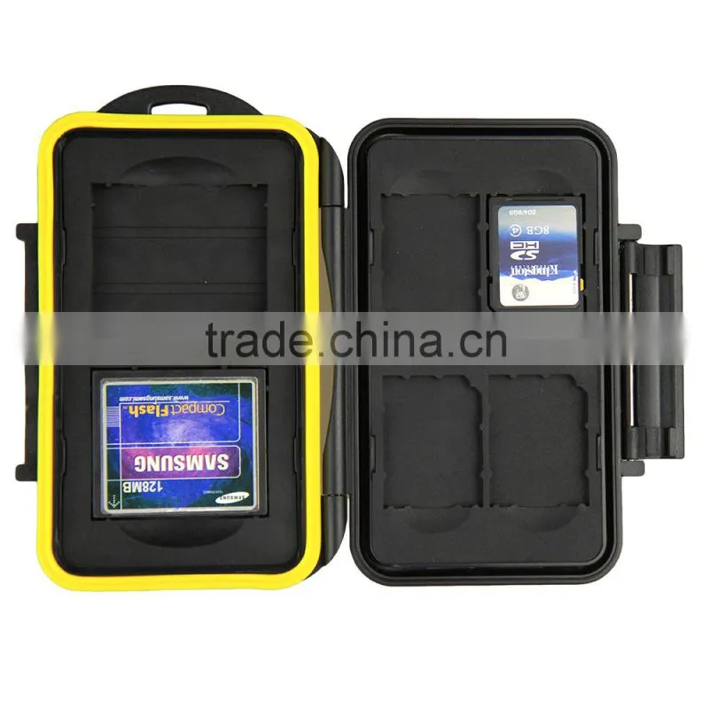 JJC Water-Resistant Anti-shock Memory Card Case for 4 SD and 2CF cards