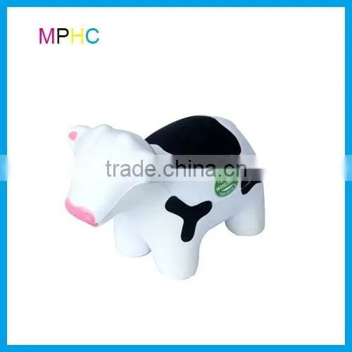 Squeeze Toy Cow shaped Animal Antistress keychain