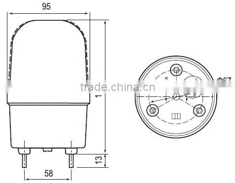 CNTD Alibaba China Supplier Led Traffic Warning Light
