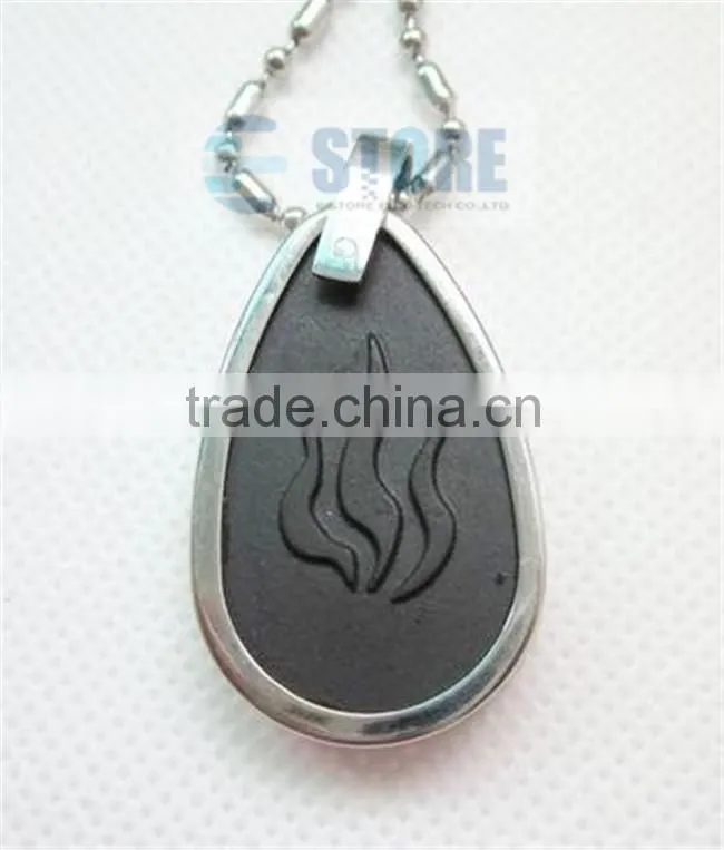Waterdrop Design Volcano Lava Energy Stone Pendant Bio Quantum Energy Pendants Charms