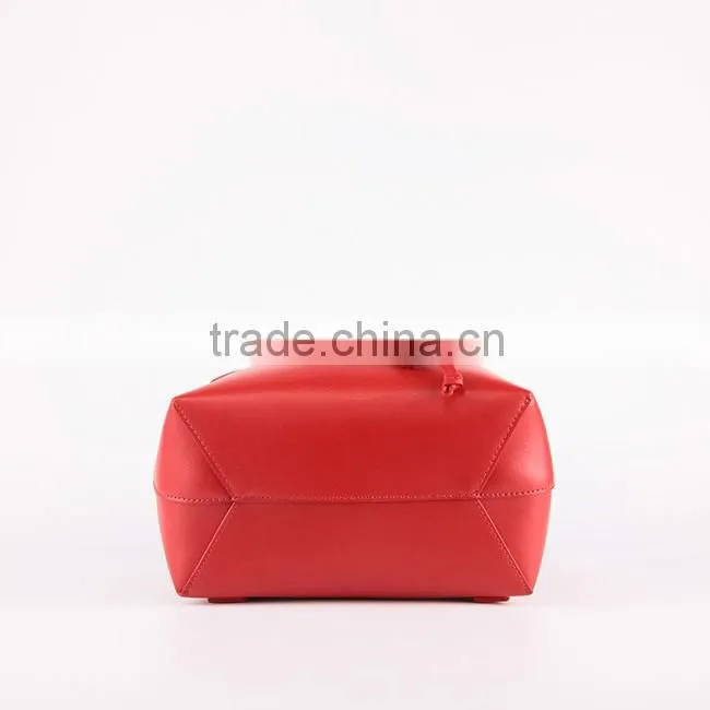 4772 Wholesale Trendy Design Red PU Material Fashion Waterproof Ladies Backpack