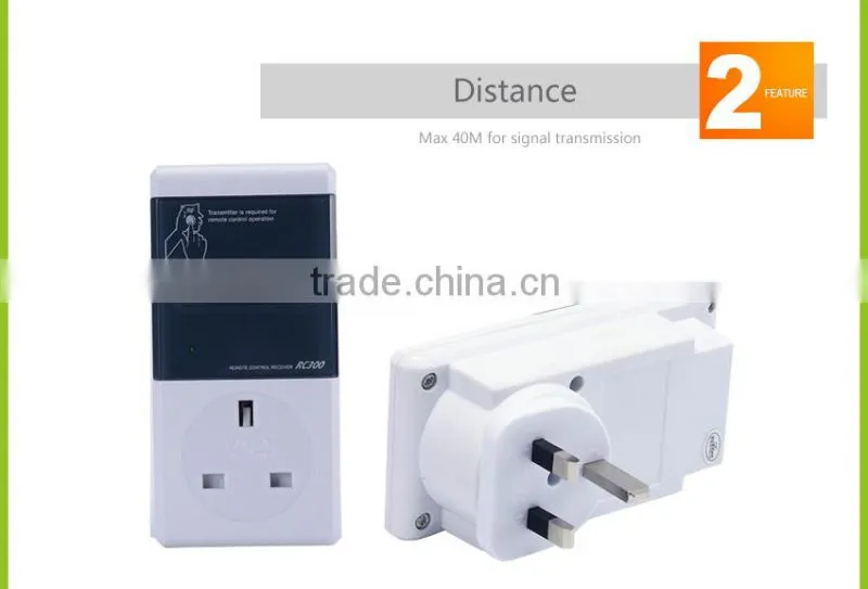 press button ir lamp wireless remote control switch plug